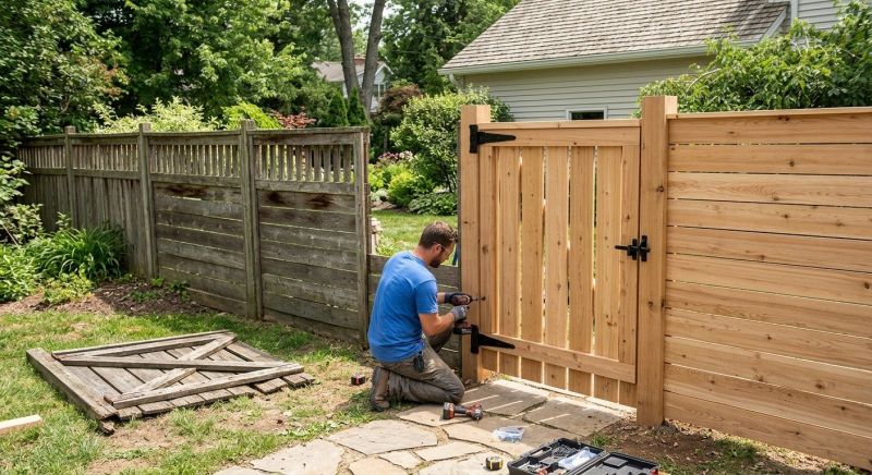 Wood Fence Repair Service